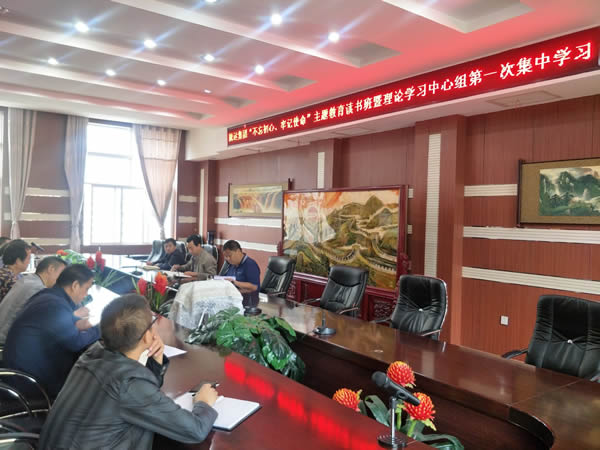 隴運(yùn)集團(tuán)公司召開“不忘初心、牢記使命”主題教育讀書班暨理論學(xué)習(xí)中心組第一次集中學(xué)習(xí)會議